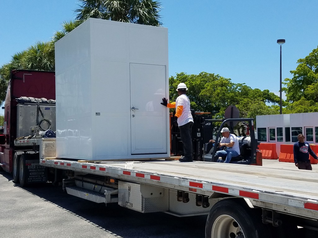How to install a guard booth
